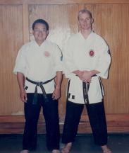 Morne with Winkin Leong at their Wits University dojo