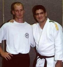 Morne and Rigan Machado after a training seminar in Johannesburg, South Africa