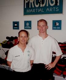 Morne and Brian Crenshaw at Prodigy Martial Arts gym in Richmond Virginia, USA