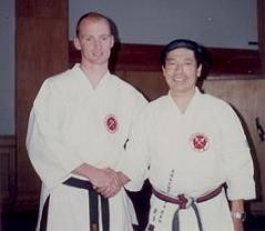 Morne with Shinghai Shihan after training with him in Johannesburg South Africa