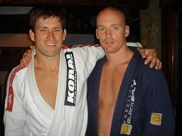 Morne and Demian after a training session in Brasil