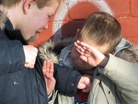 Very common form of bullying is where the bigger kids 'hit on' the smaller kids